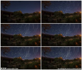 星空的间隔拍摄