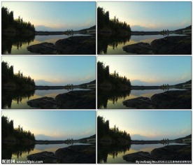 自然景观的间隔拍摄