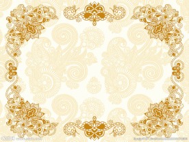 欧式花纹背景墙