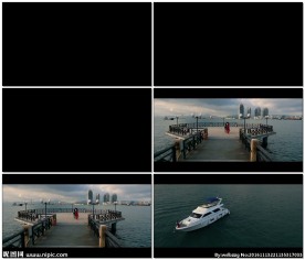 一对情侣在海边看海