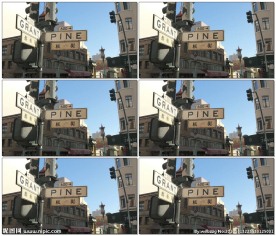 旧金山的格兰特和松树街