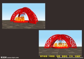 春节氛围造型设计