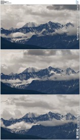 雪景雪山高原风光