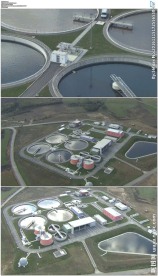 航拍污水处理厂