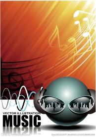 矢量分层音乐素材