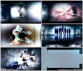 科技电波干扰企业片头AE模板