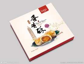 蛋黄酥包装平面展开图