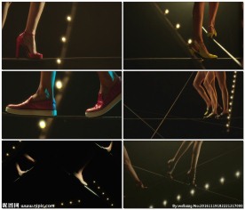 爱马仕广告美腿走钢丝