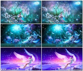 唯美幻境舞台背景