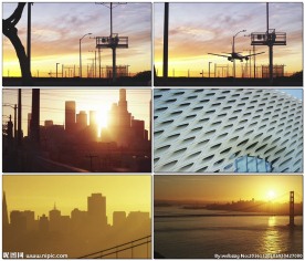 城市景观金融商务宣传片素材