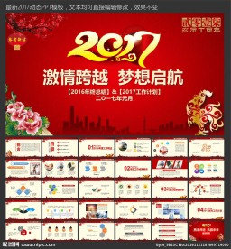 2017鸡年PPT模板