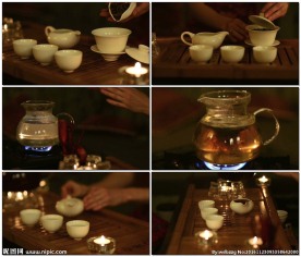 中国茶文化茶艺老外品茶