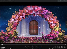 求婚花环动态背景