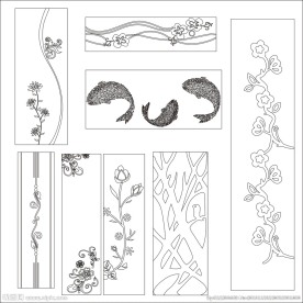 喷砂 刻绘 雕刻 沙花 暗花