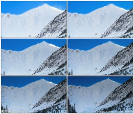 雪山上的风景