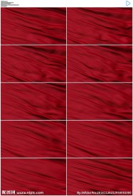 飘动的红色红旗