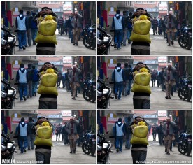 尼泊尔2009年地震前的街道