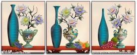浮雕画花瓶无框画
