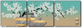 浮雕画花瓶无框画