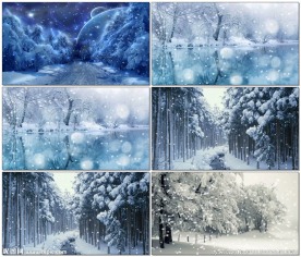 唯美风雪自然景色