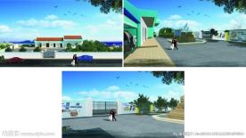 抚州铁路局生活用水厂区效果图