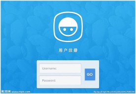 蓝色登录注册register