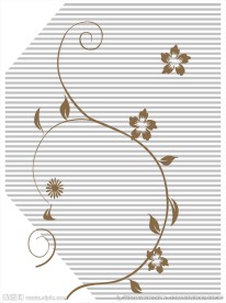 移门矢量图 移门菲林图 玻璃花