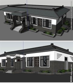 别墅模型建筑草图大师SU模型