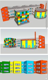 幼儿园建筑草图大师SU模型