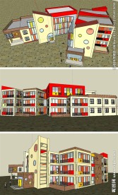 幼儿园建筑草图大师SU模型