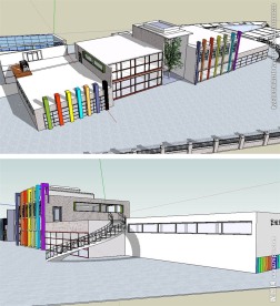 幼儿园建筑草图大师SU模型
