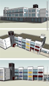 幼儿园建筑草图大师SU模型