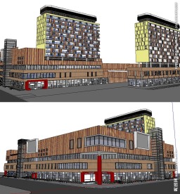 大型超市建筑草图大师SU模型