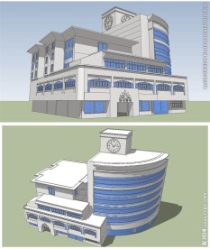 商场建筑草图大师SU模型