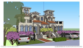 现代别墅建筑草图大师SU模型