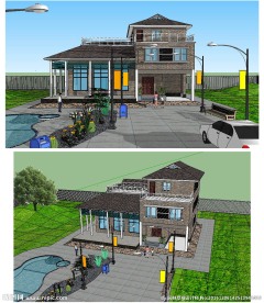 别墅建筑草图大师SU模型