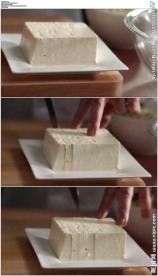 厨师切豆腐