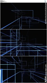 蓝色简约科技线条穿梭