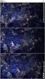 卫星地球夜景