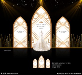 香槟色教堂婚礼