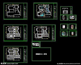 袁河御景装修整套图纸