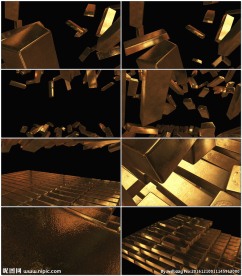 金条堆积成金山