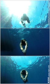 潜水爱好者潜水游泳