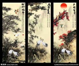 岁寒三友 松竹梅