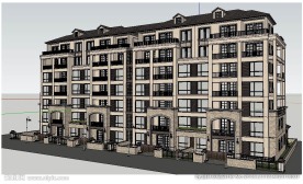 花园洋房建筑草图大师SU模型