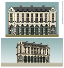 法式建筑草图大师SU模型