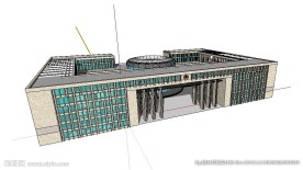 办公楼建筑草图大师SU模型