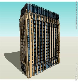 古典办公楼建筑草图大师SU模型