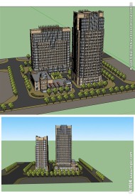 新古典酒店办公楼建筑草图大师