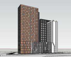 办公楼建筑草图大师SU模型